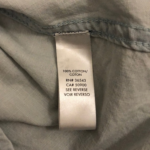 CK Weathered Cotton Denim-Style Button-Down - Picture 9 of 10